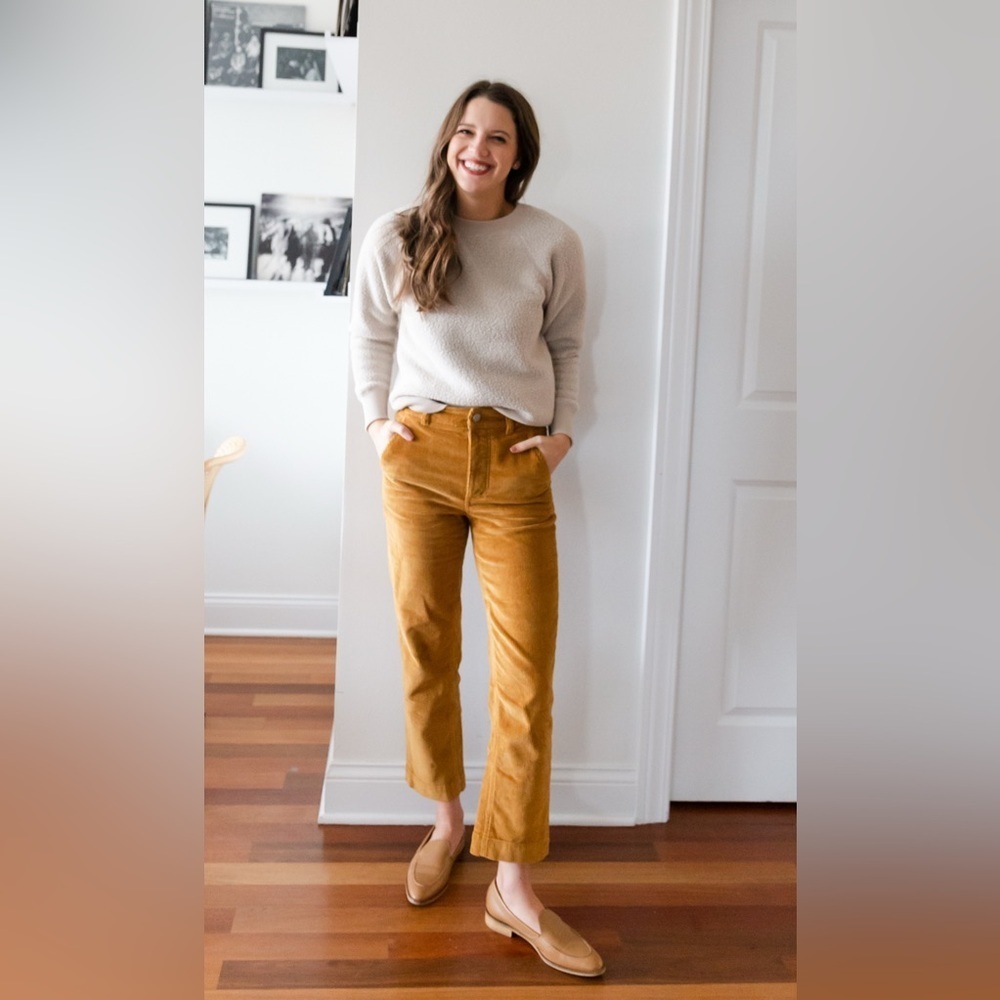 EVERLANE‎ The Corduroy Straight Leg Crop, Size 2